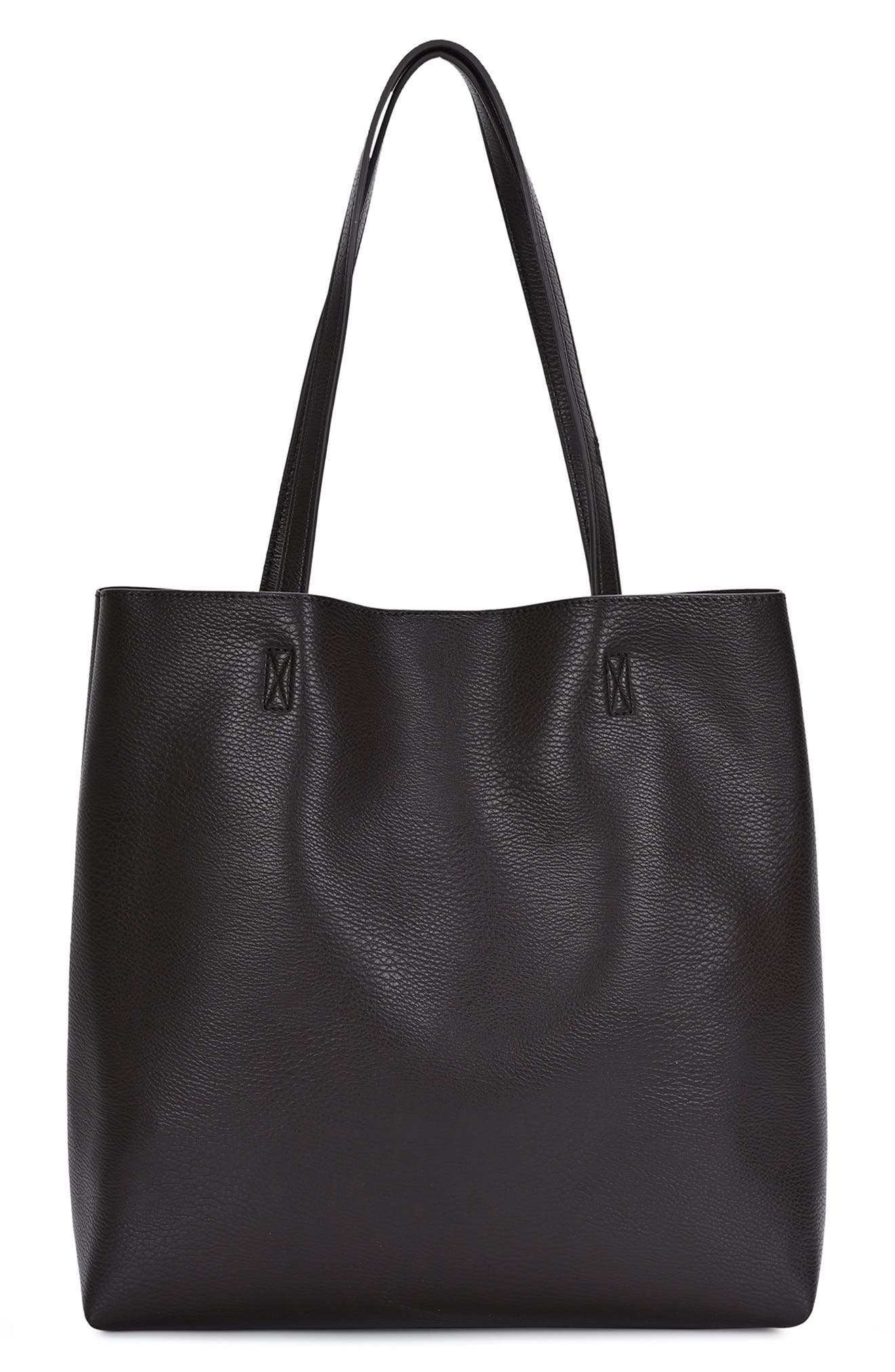 Faux Leather Tote