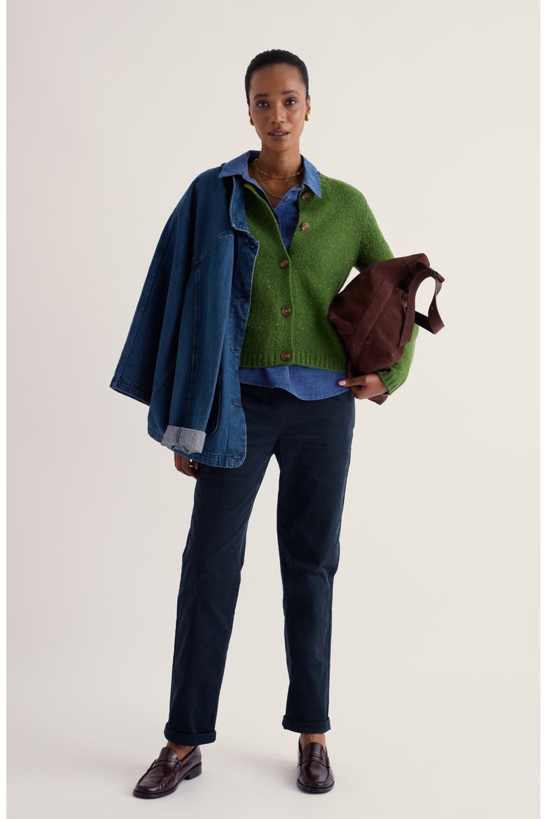 Dawson Pick Merino Wool Blend Cardigan, Alternate, color, GRASSLAND