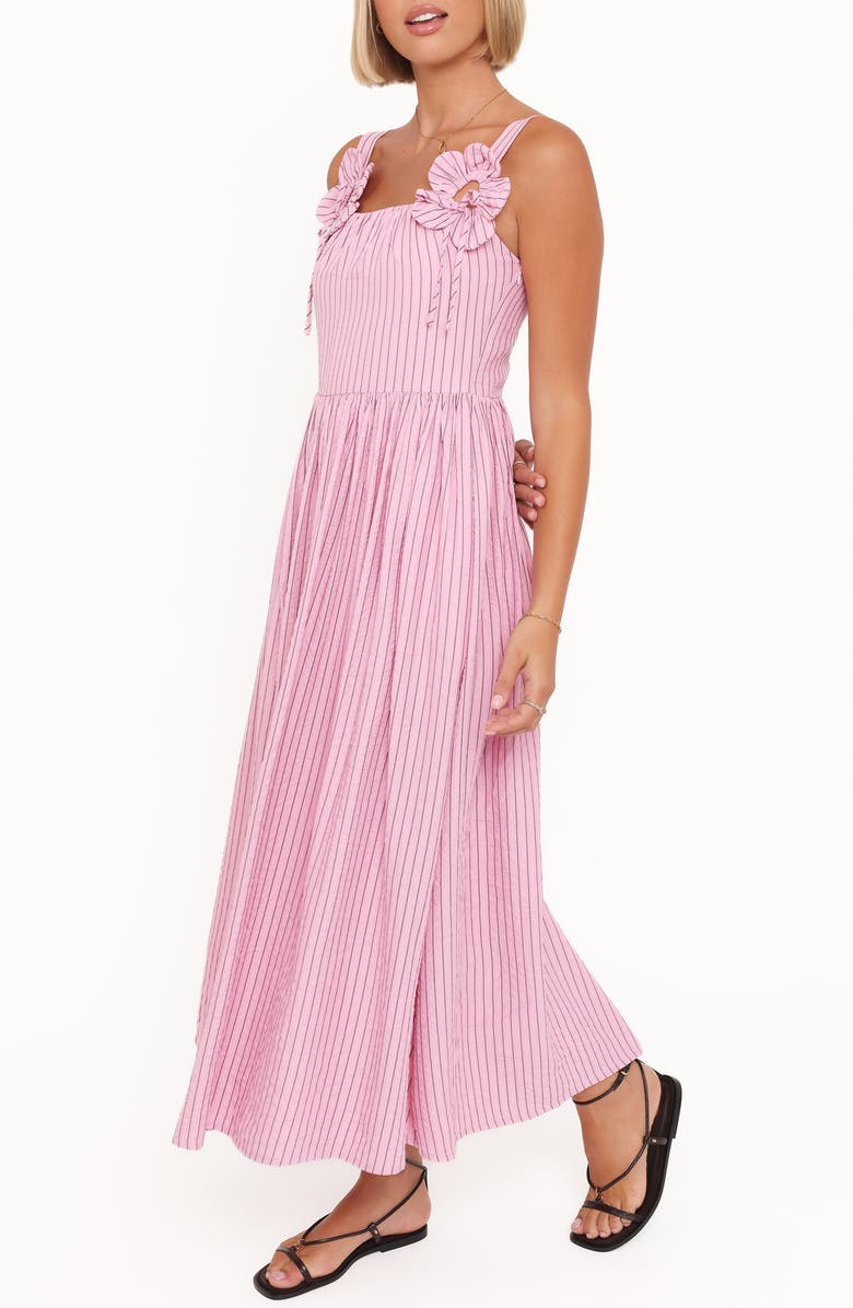 Petal & Pup Alden Maxi Dress, Alternate, color, Pink/ White Stripe