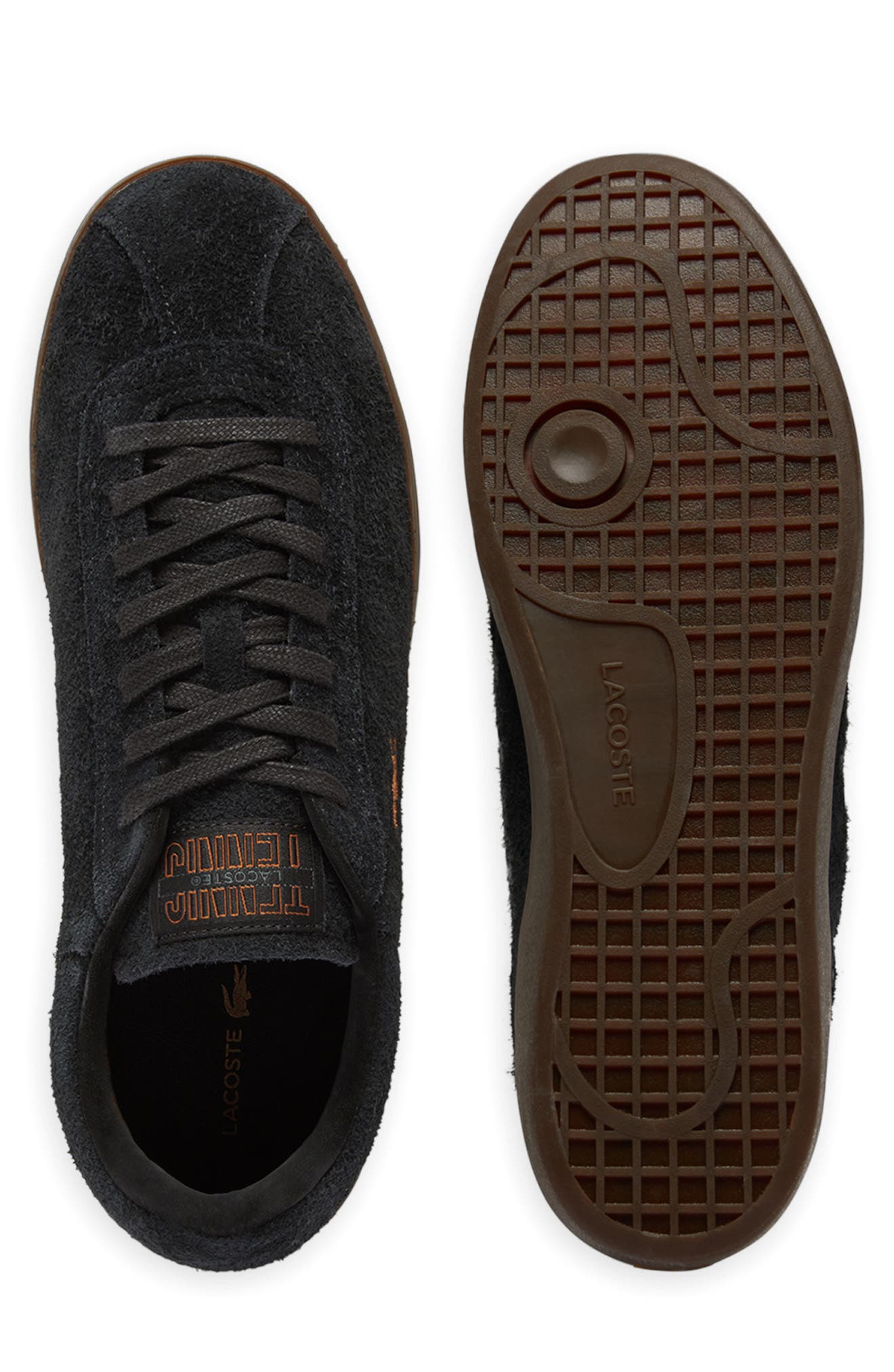 Lacoste Baseshot Suede Sneaker, Alternate, color, 