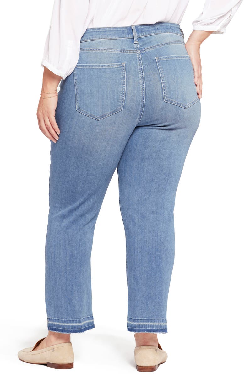 NYDJ Marilyn High Waist Release Hem Ankle Straight Leg Jeans, Alternate, color, Lovesick
