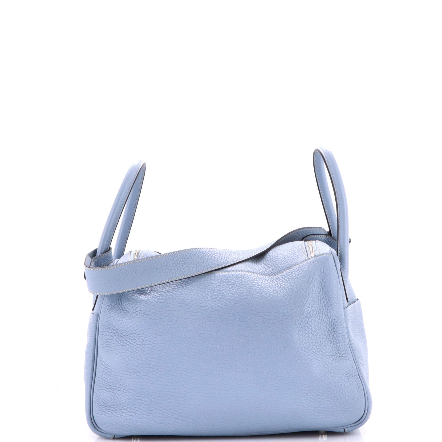 Pre-Owned Hermes Lindy Bag Clemence 30, Alternate, color, Bleu Lin