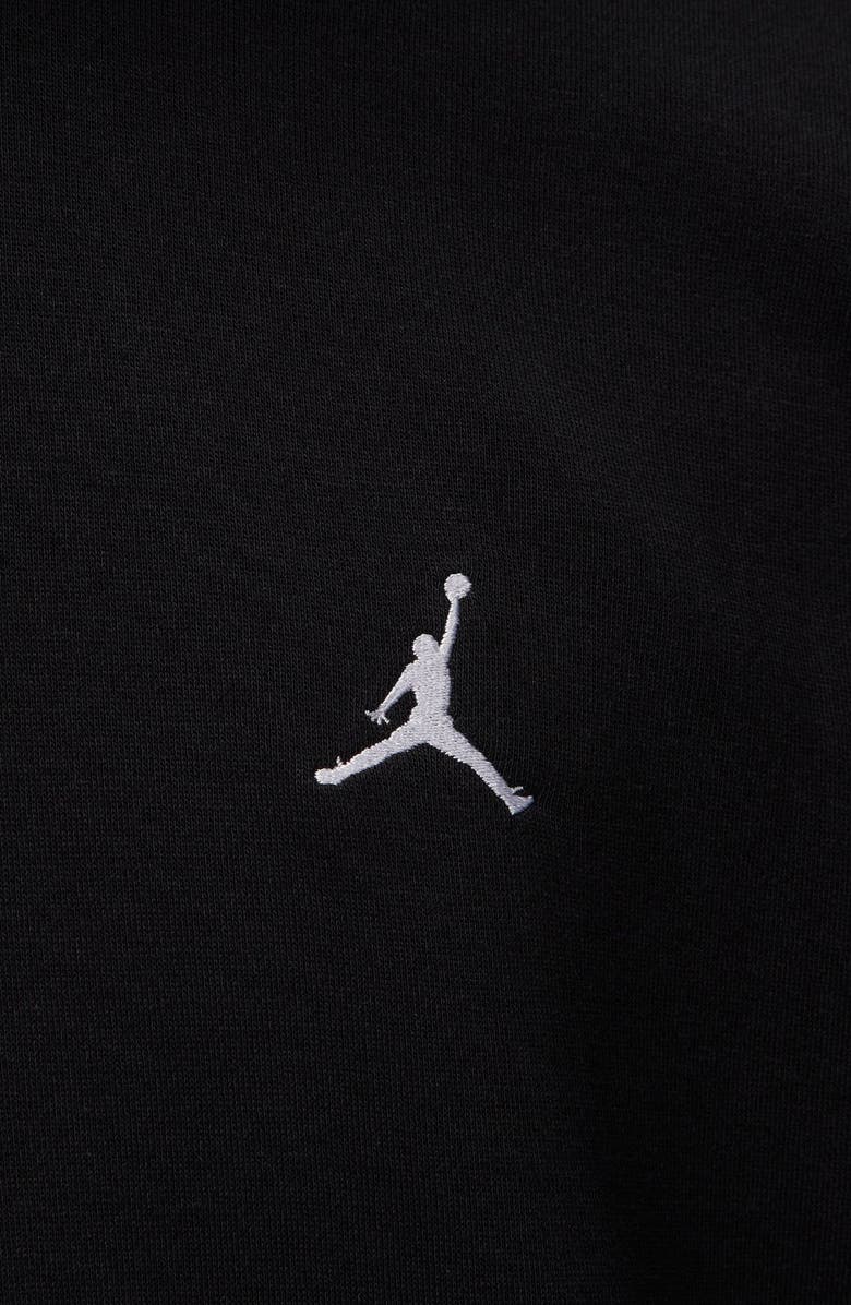Nike Jordan Break Fleece Crewneck Sweatshirt, Alternate, color, Black/ White