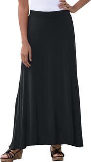 Jessica London Everyday Stretch Knit Maxi Skirt