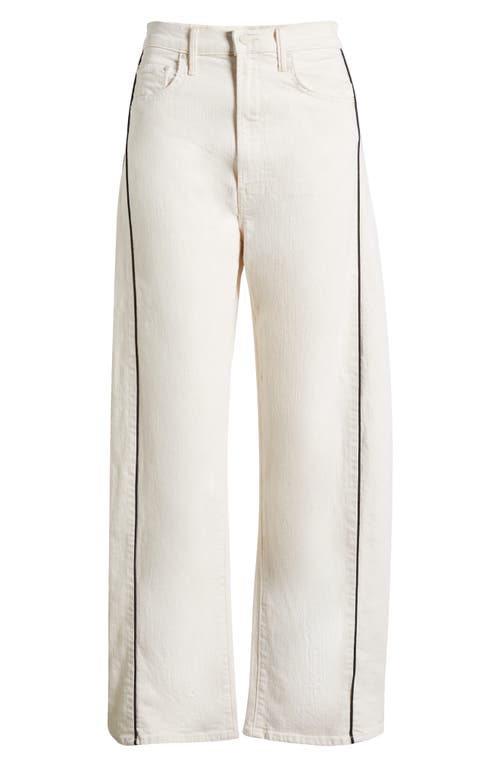 Mother Half Piped Ankle Wide Leg Jeans In Act Natural In Act Natural