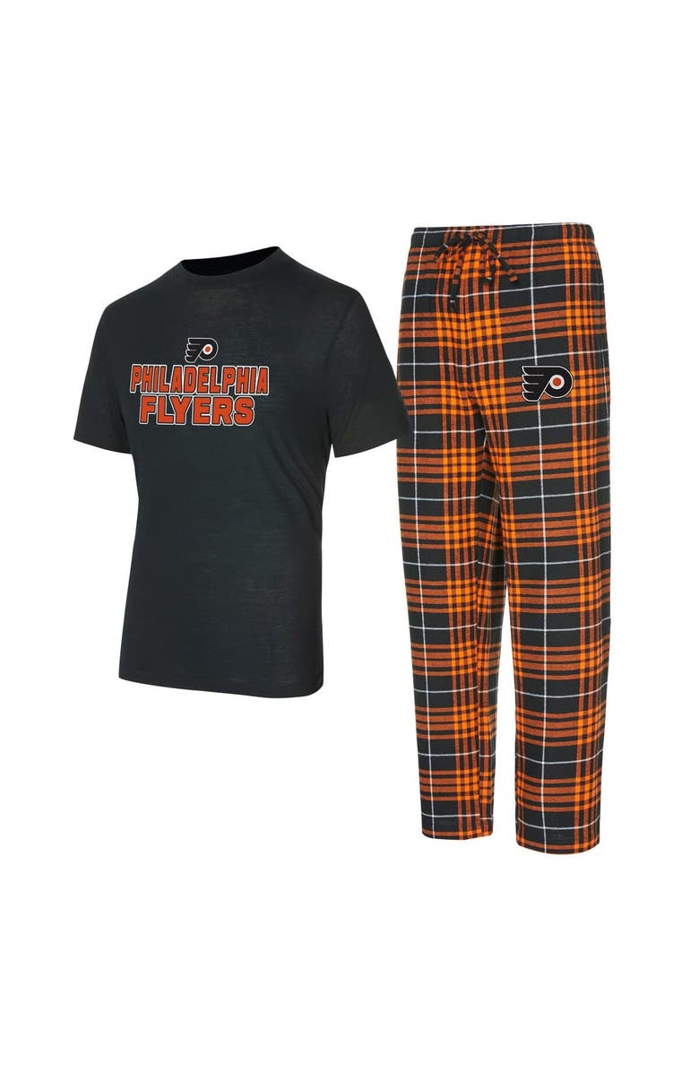 CONCEPTS SPORT Men's Concepts Sport Philadelphia Flyers Vector T-Shirt & Pants Sleep Set, Main, color, Black