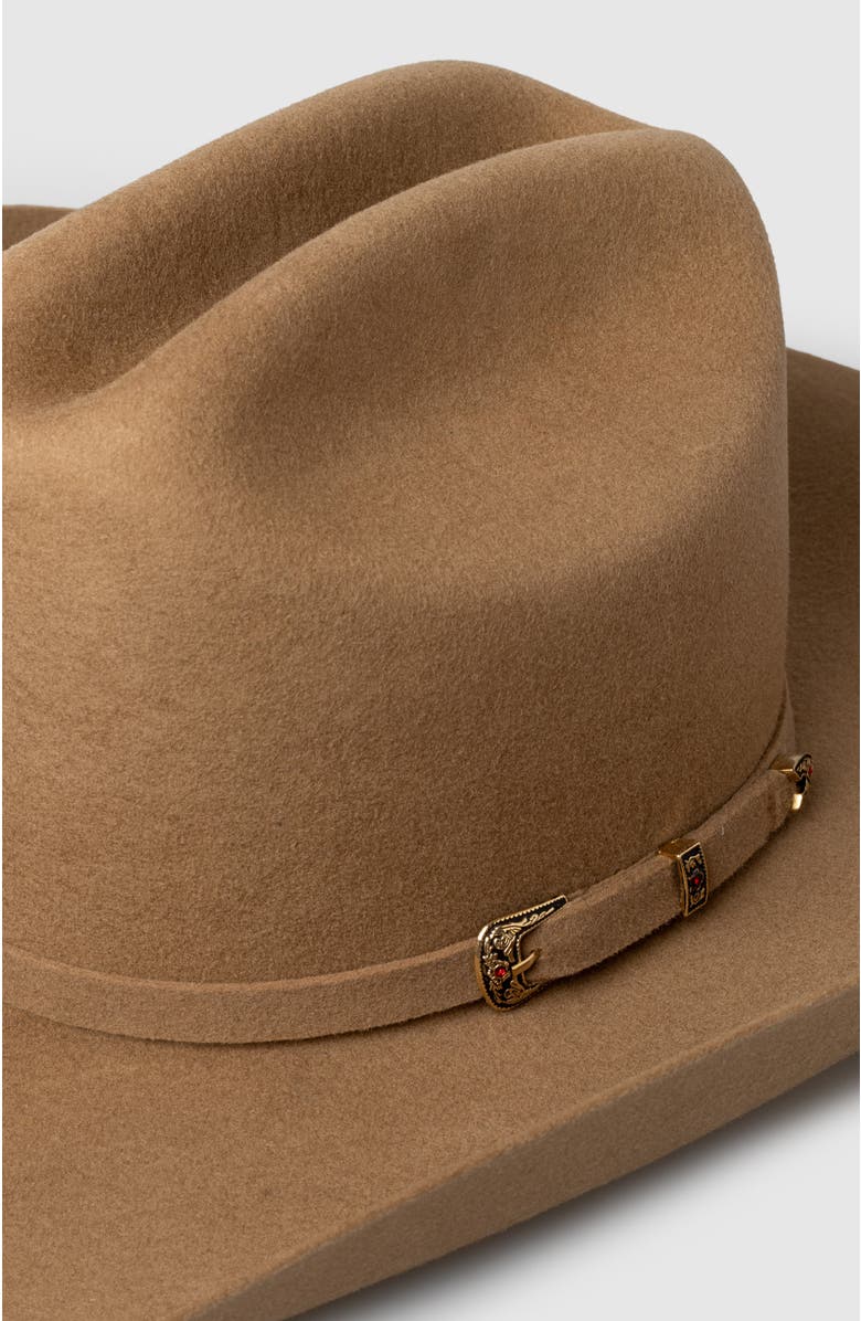 Manela The Ethernal Wool Western Cowboy Hat, Alternate, color, Khaki