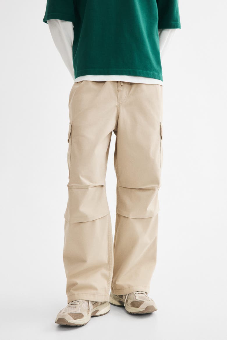 Loose-fit Cargo Pants, Alternate, color, Light beige