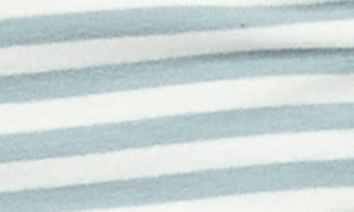 Edikted Avia Stripe Ruffle Drawstring Miniskort In Blue
