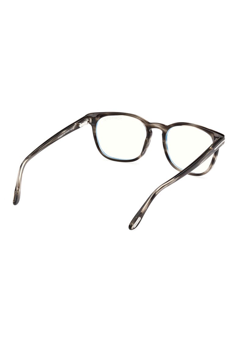 53mm Square Blue Light Blocking Glasses, Alternate, color, GREY/OTHER