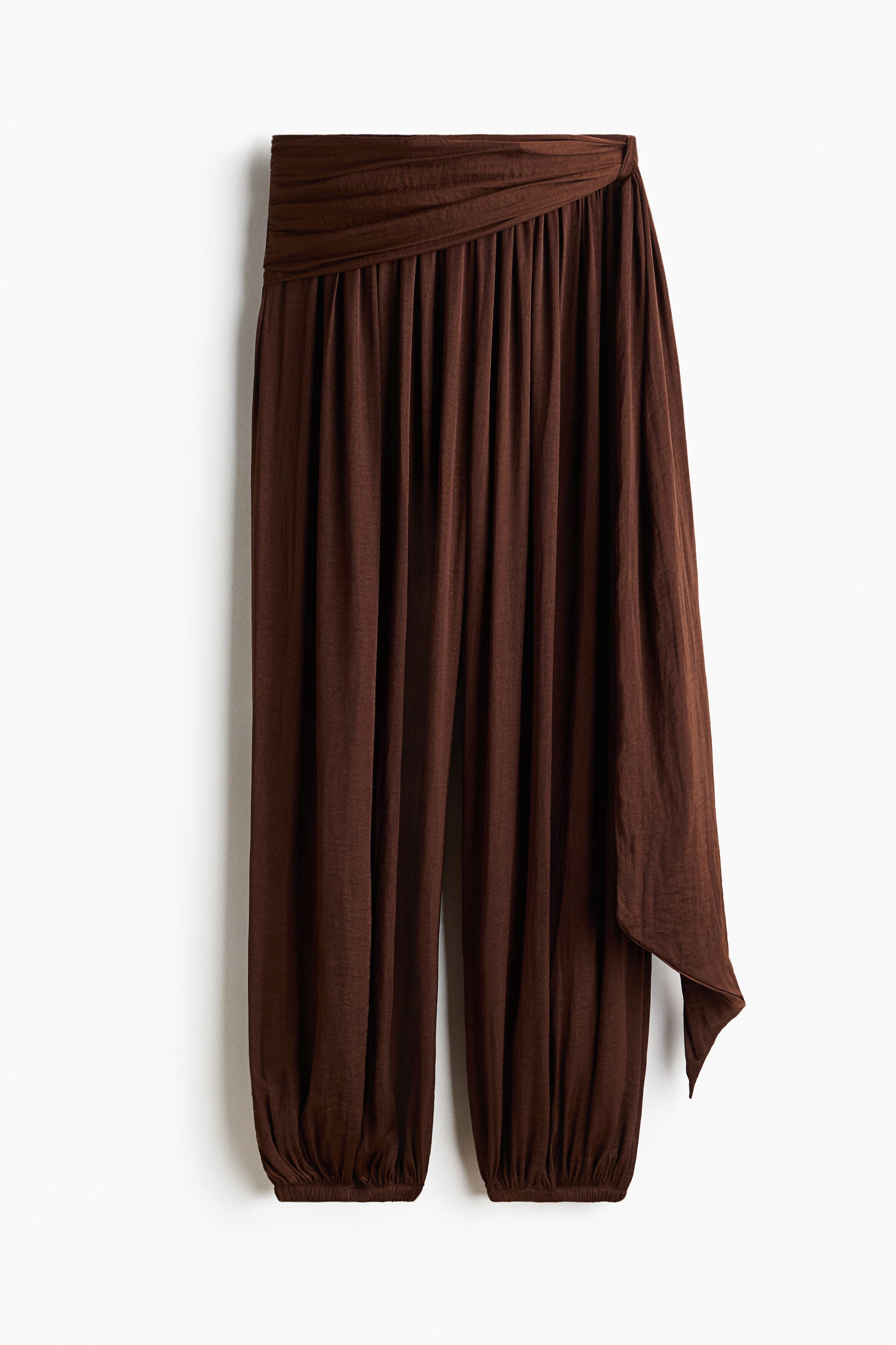 Draped-panel Balloon Trousers - image 3