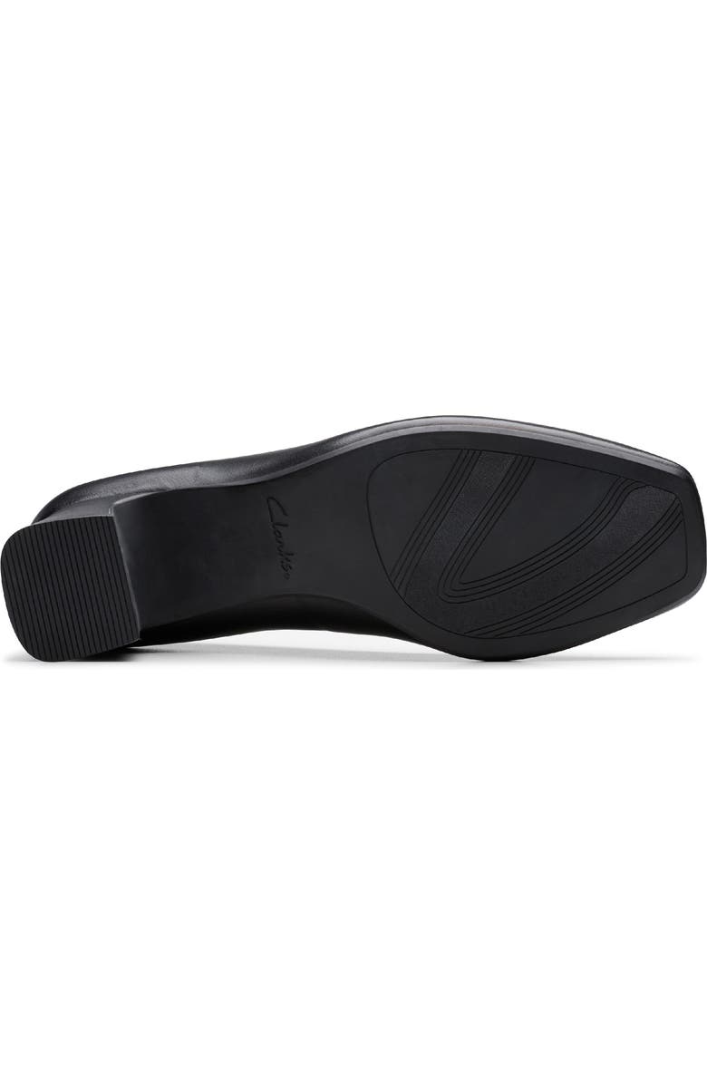 Clarks<sup>®</sup> Fernie Court Block Heel Pump, Alternate, color, Black Leather