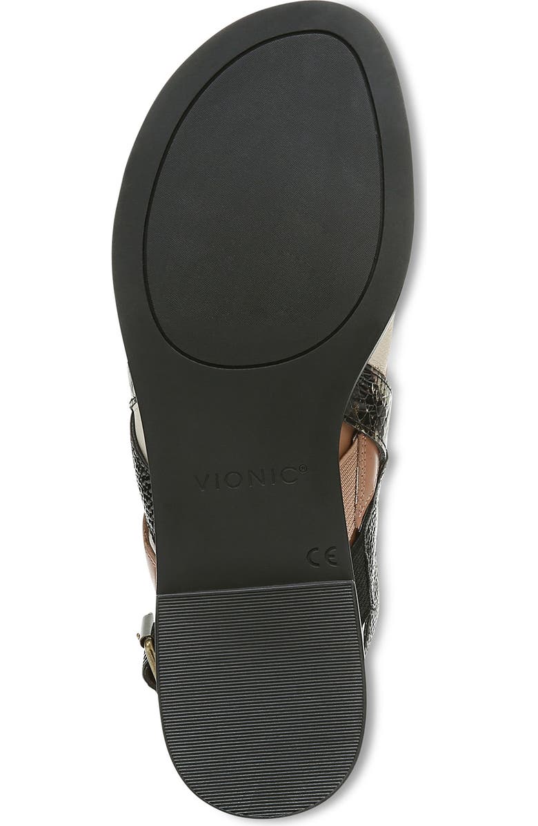 Vionic Kendra Strappy Snake Embossed Sandal, Alternate, color,