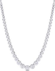 DELMAR Dew Created Moissanite Necklace