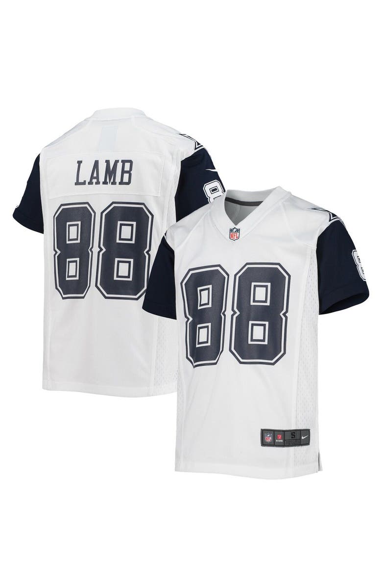 Nike Youth Nike CeeDee Lamb White Dallas Cowboys Alternate Game Jersey, Main, color, White
