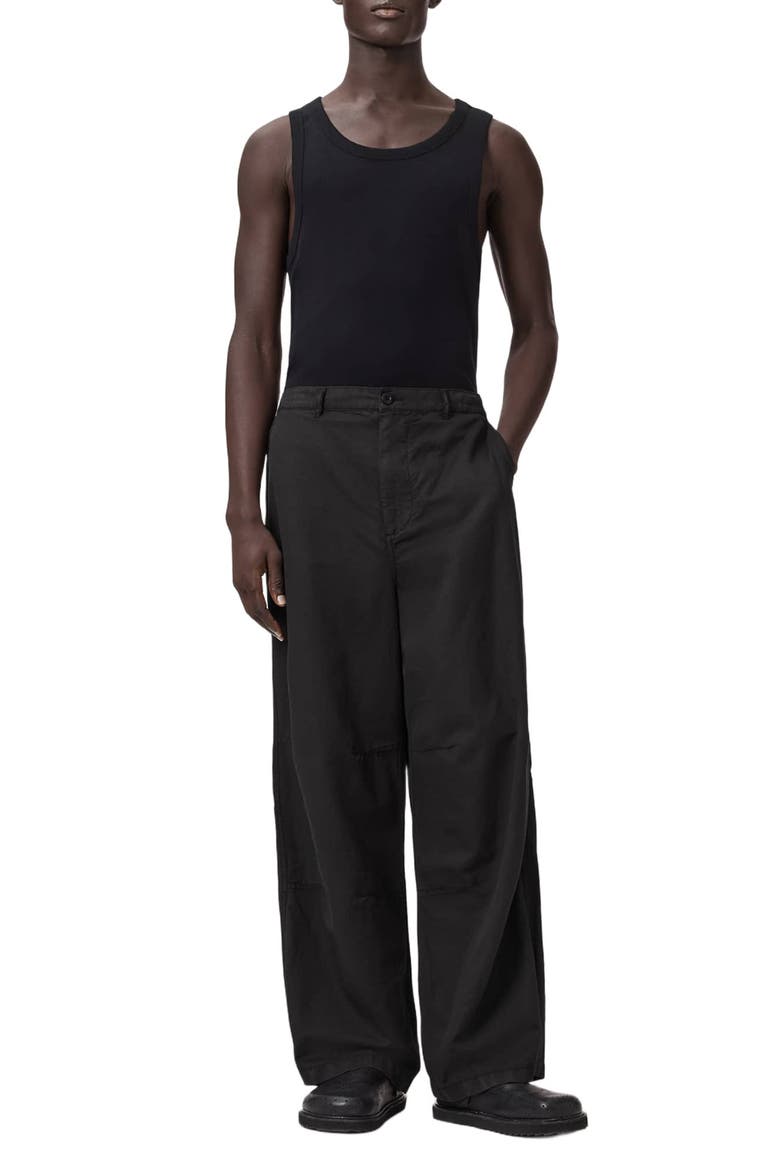 Echo Wide Leg Trousers, Alternate, color, ORCA BLACK