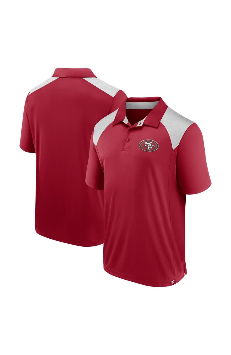 FANATICS Men's Fanatics Scarlet San Francisco 49ers Primary Polo, Alternate, color, 