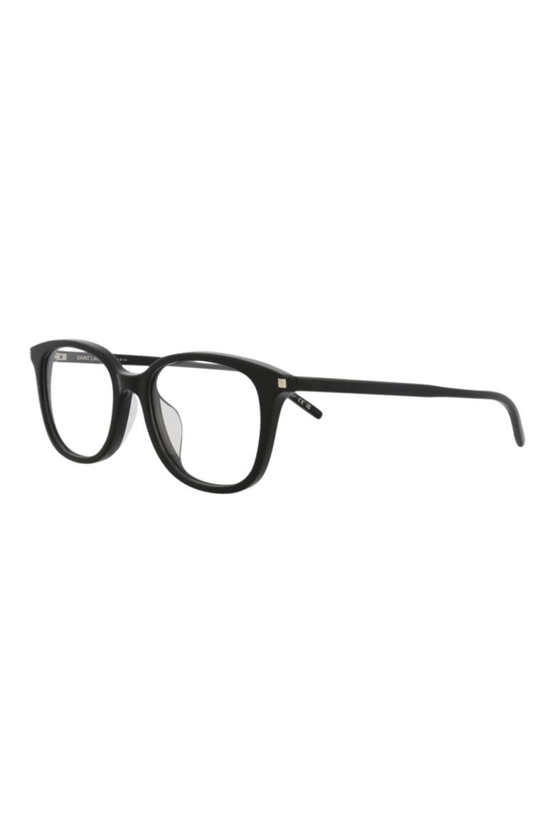 52mm Round Optical Frames, Alternate, color, BLACK BLACK TRANSPARENT