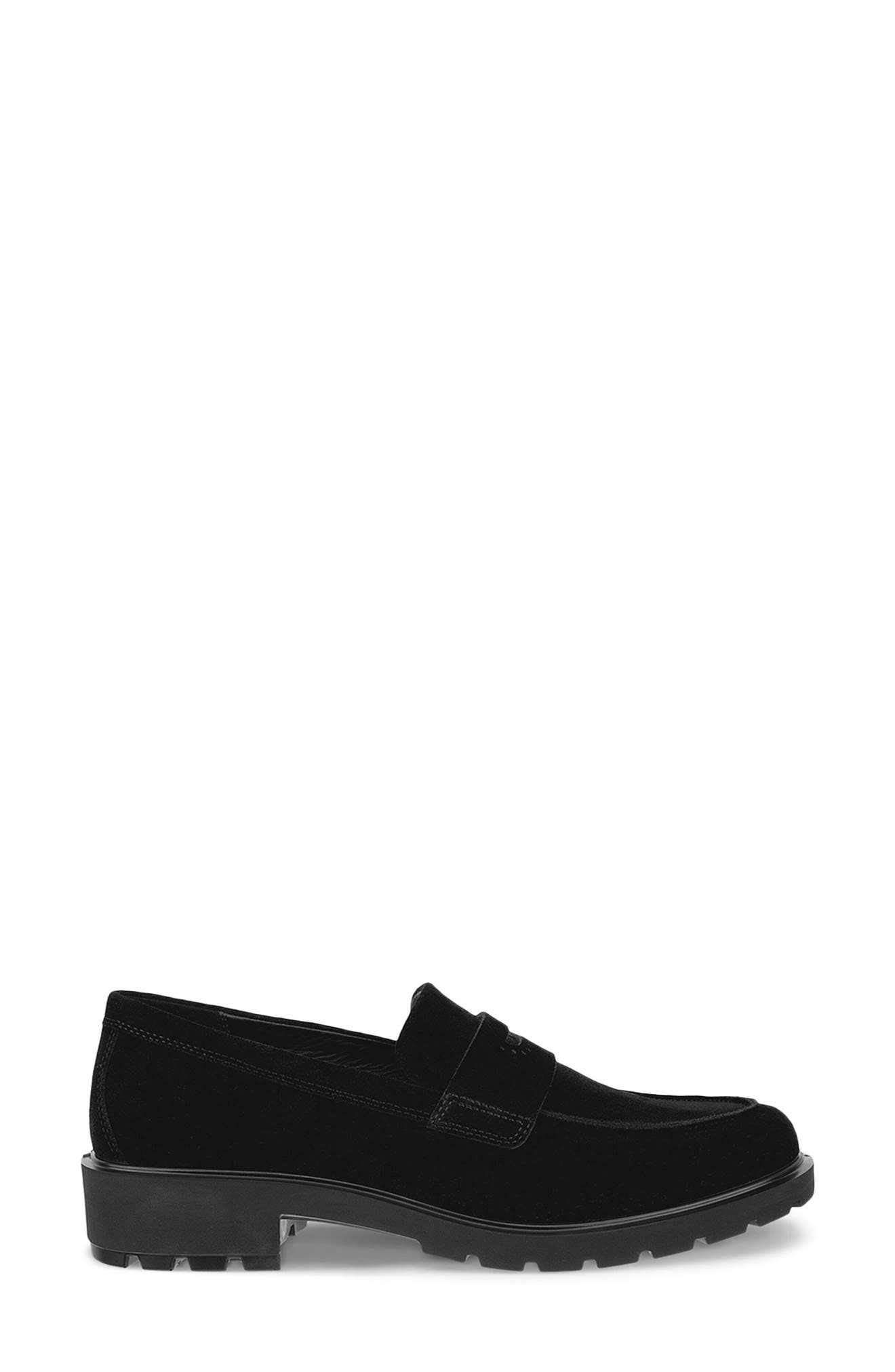 Metropole Vienna Penny Loafer, Alternate, color, BLACK SUEDE