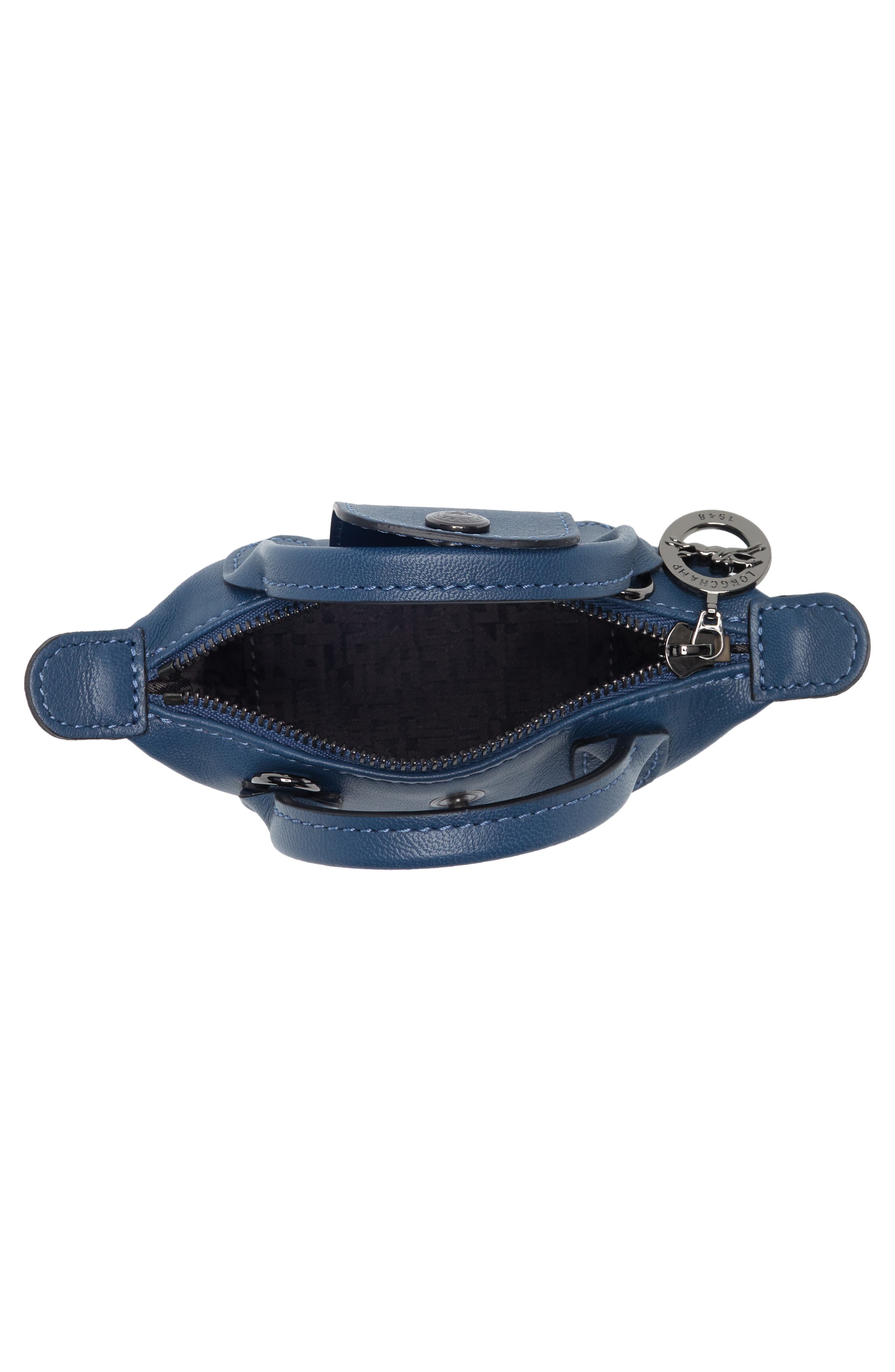 Longchamp Le Pliage Cuir Nano Crossbody Bag, Alternate, color, 