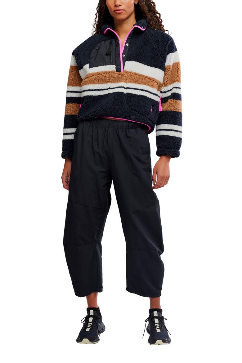 FP Movement Rocky Ridge Fleece Pullover, Alternate, color, BLACK NUTMEG FUCSHIA