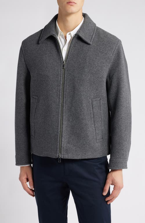 Theory Milo Loft Wool Blend Jacket In Gray