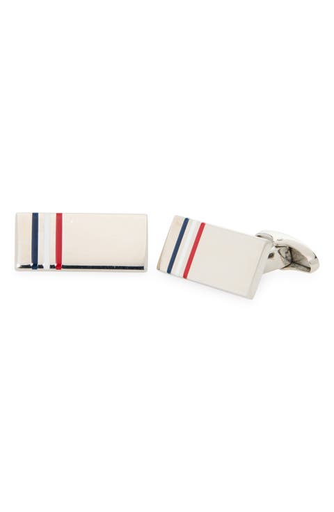 RWB Sterling Silver Cuff Links