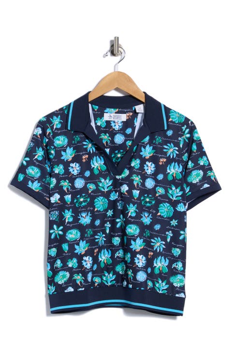 Textbook Floral Polo