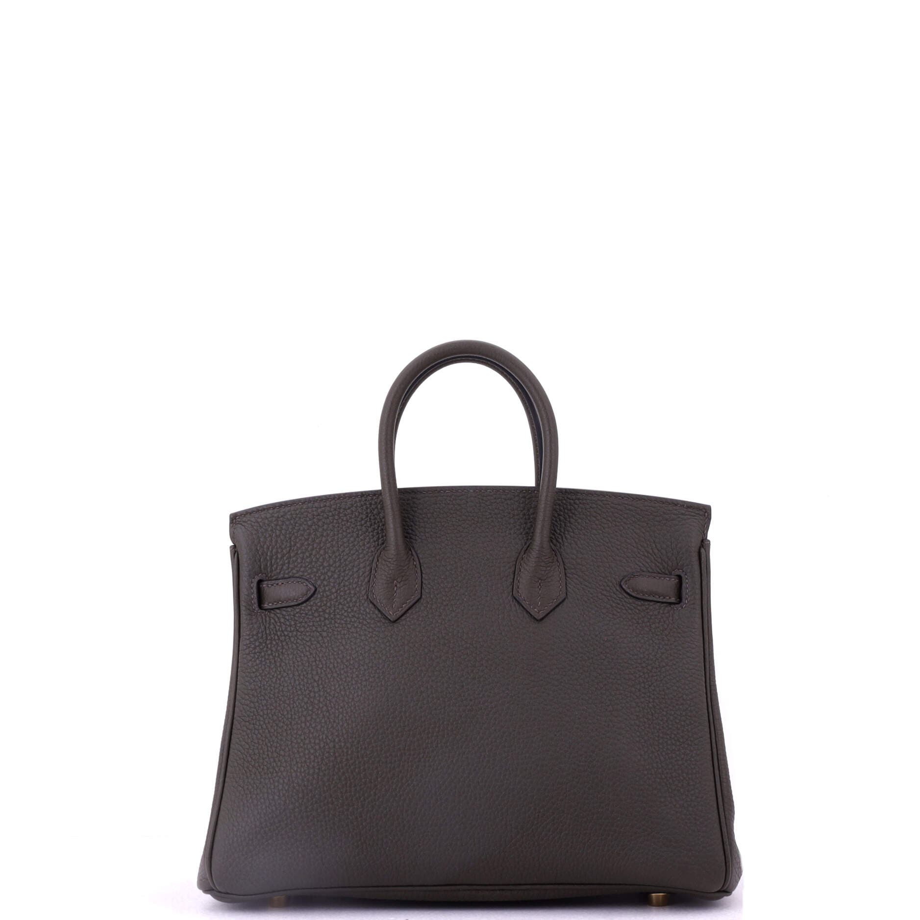 Pre-Owned Hermes Birkin Handbag Green Togo with Gold Hardware 25, Alternate, color, 