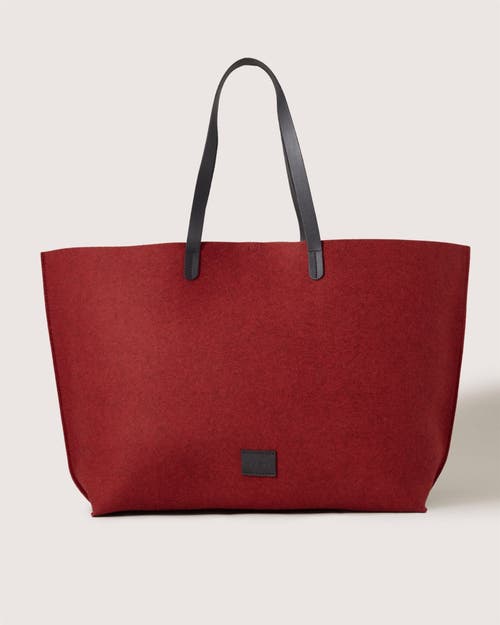 Graf & Lantz Graf Lantz Hana Merino Wool Boat Bag In Red