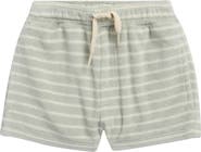 Rylee + Cru Stripe Cotton Blend Terry Shorts