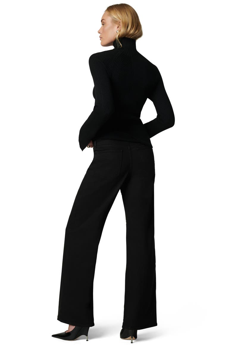 The Lou Lou Low Rise Wide Leg Jeans, Alternate, color, BLACK