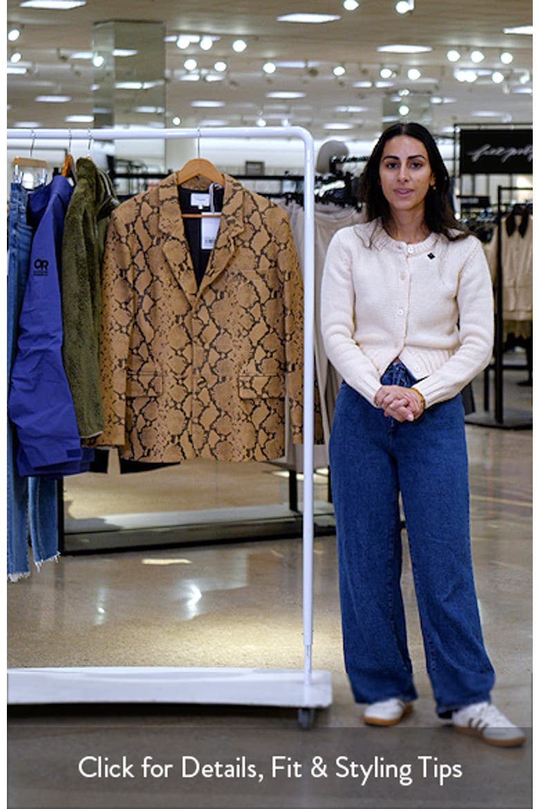 The Snake Print Leather Blazer video