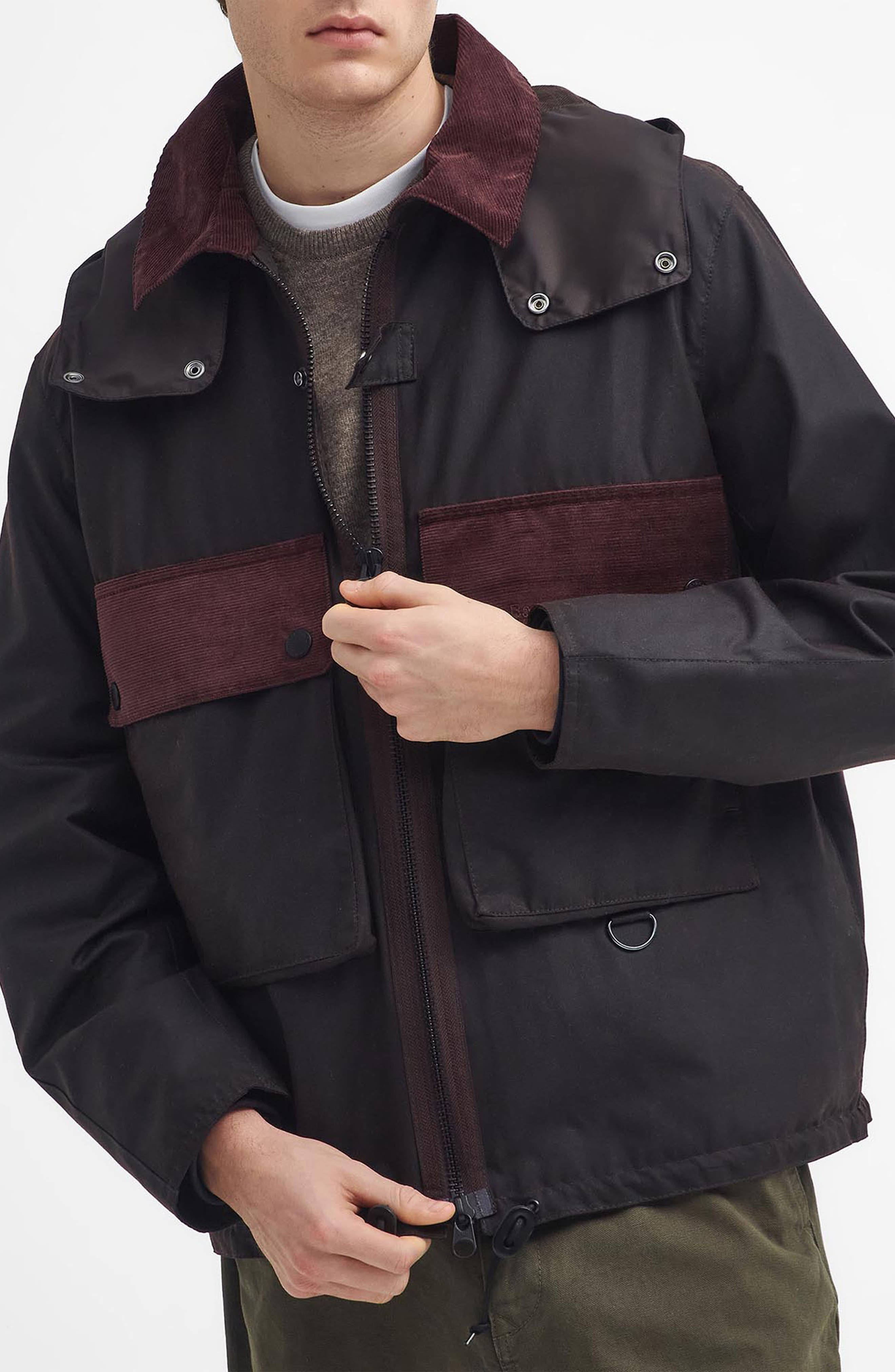 Barbour Re-Engineered Spey Waxed Cotton Jacket (Men) | Nordstrom
