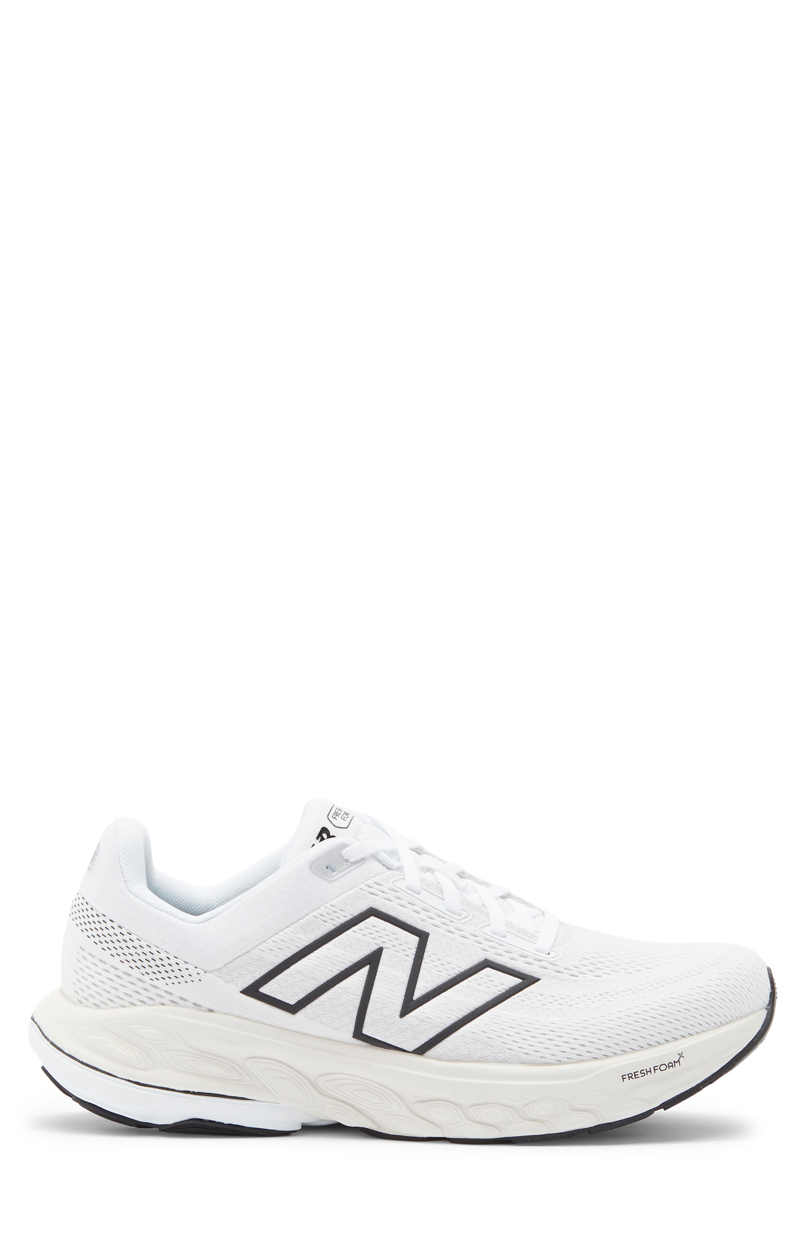 New Balance Fresh Foam X 860 Running Shoe, Alternate, color, White/ Black