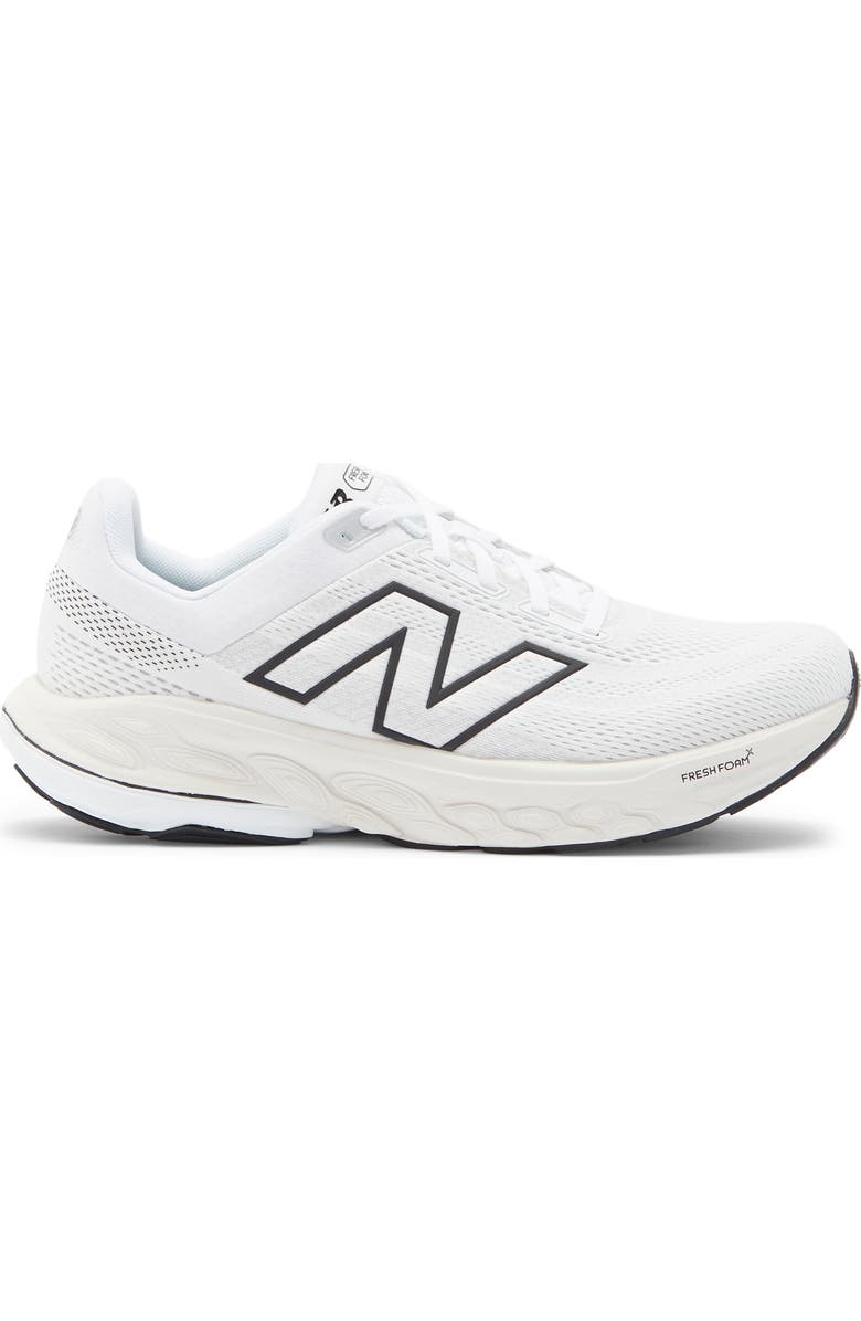 New Balance Fresh Foam X 860 Running Shoe, Alternate, color, White/ Black