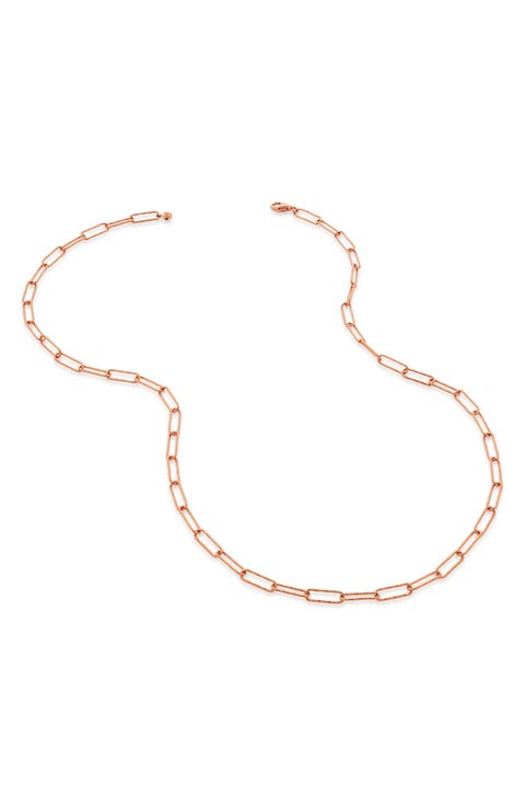 Alta Textured Chain Link Necklace