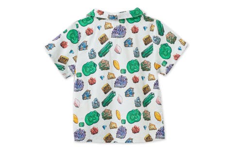 Vild Lab No.12 - Earth Rocks!, Organic Cotton Woven Collared Shirt