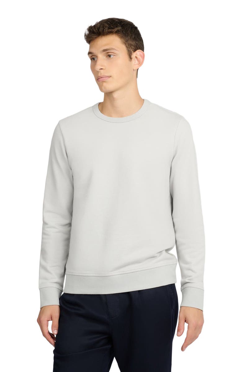 Onia Terry Crewneck Sweater, Alternate, color, Lunar Grey