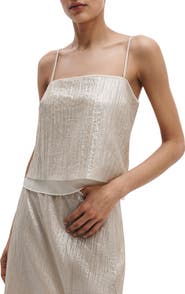 rag & bone Suki Metallic Camisole