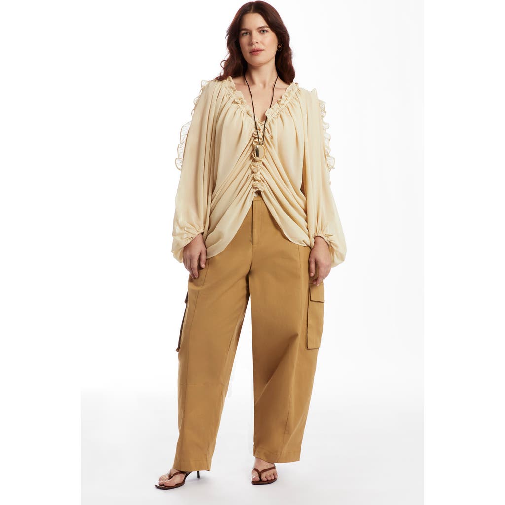 June + Vie Barrel Leg Cargo Pant