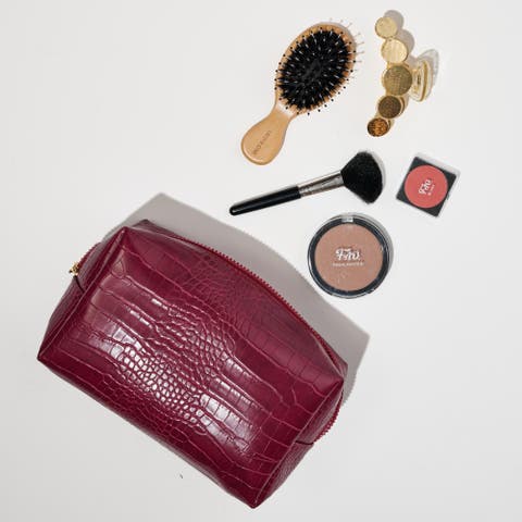 Croc Chic Cosmetic & Travel Organizer Pouch