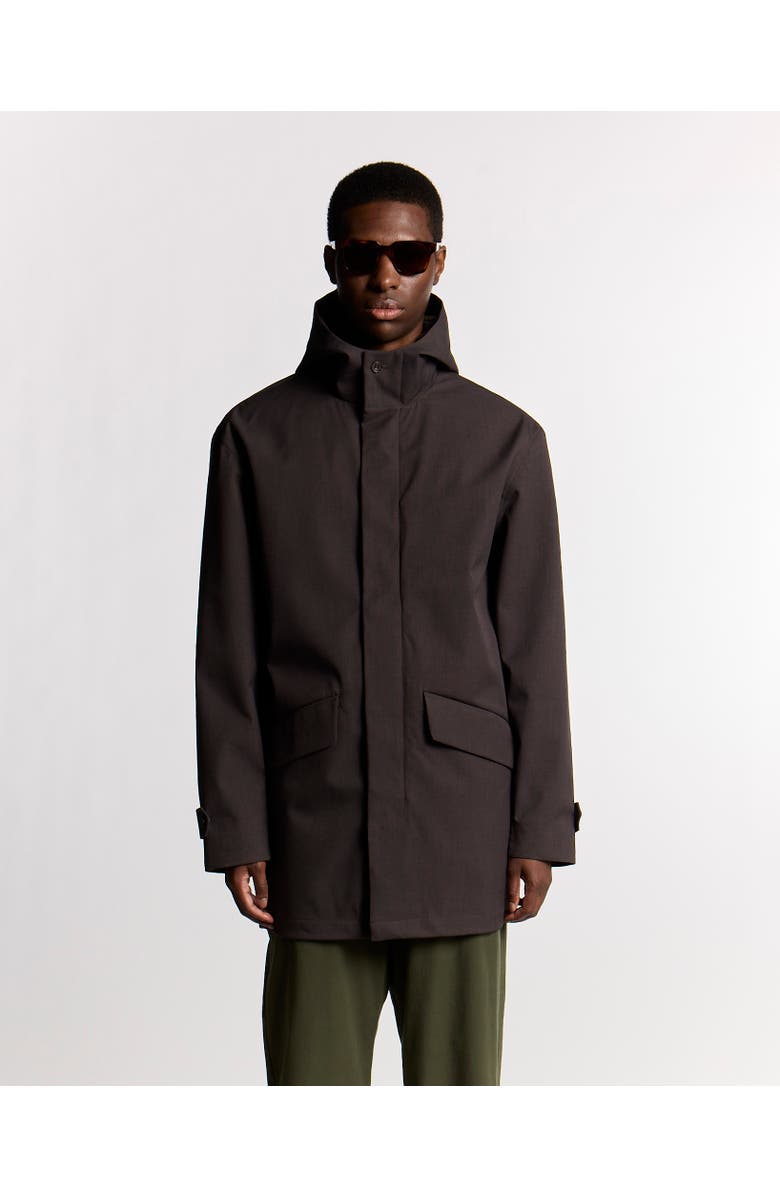 Lyle & Scott Long Sleeve Hooded Military Parka Jacket, Alternate, color, Charcoal Marl