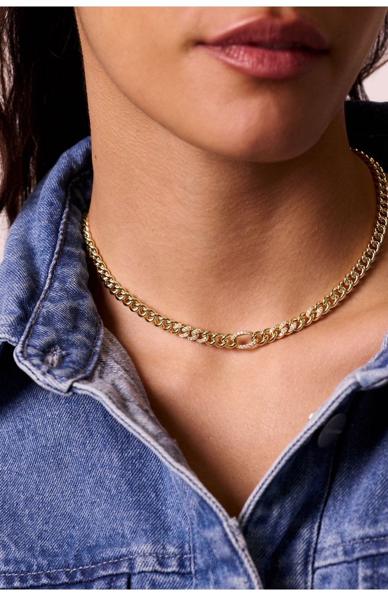 Electric Picks Lincoln Necklace, Alternate, color, Gold