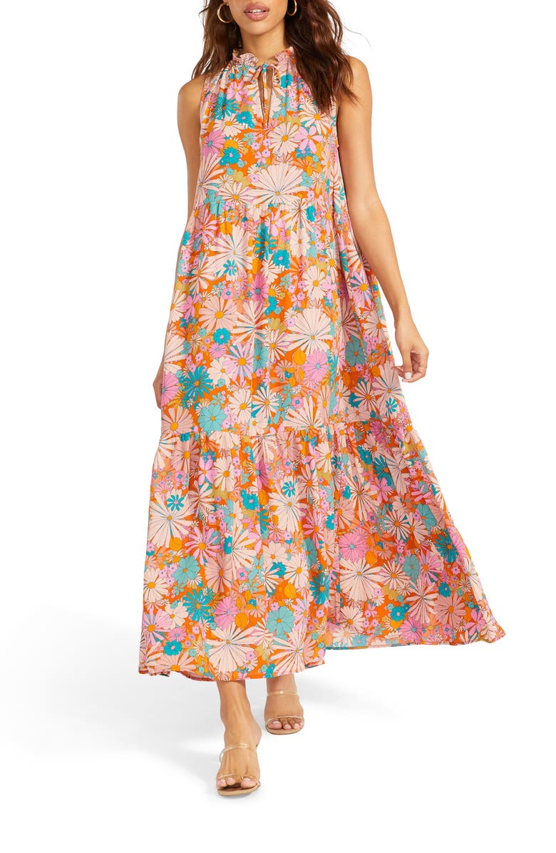 BB Dakota by Steve Madden California Soul Print Halter Dress, Alternate, color,