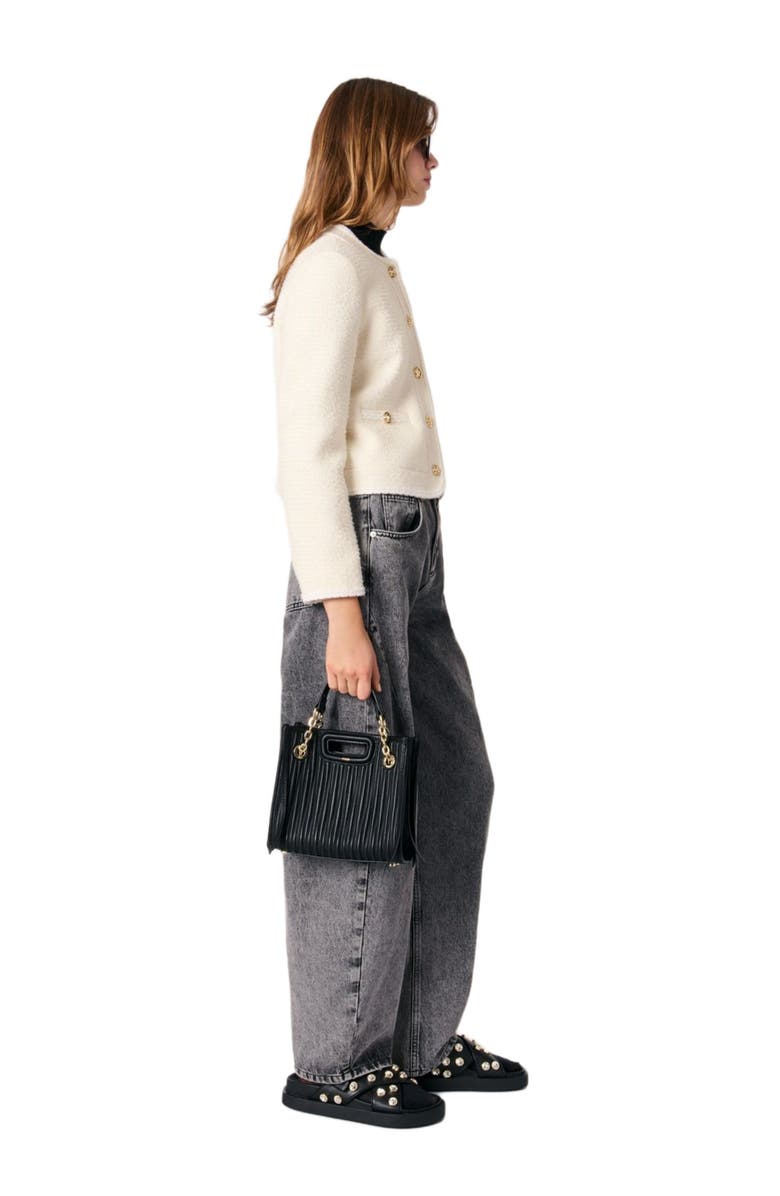 maje Short tweed jacket, Alternate, color,