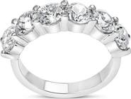 Haus of Brilliance 14K White Gold 3.0 ctw Lab-Grown Diamond Shared Prong Set 6 Stone Band Ring