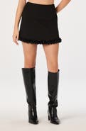 ASTR the Label Claire Floral Trim Miniskirt