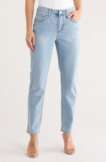 Seven7 '90s Straight Leg Jeans In Blue