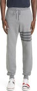 Thom Browne Tonal 4-Bar Cotton Joggers